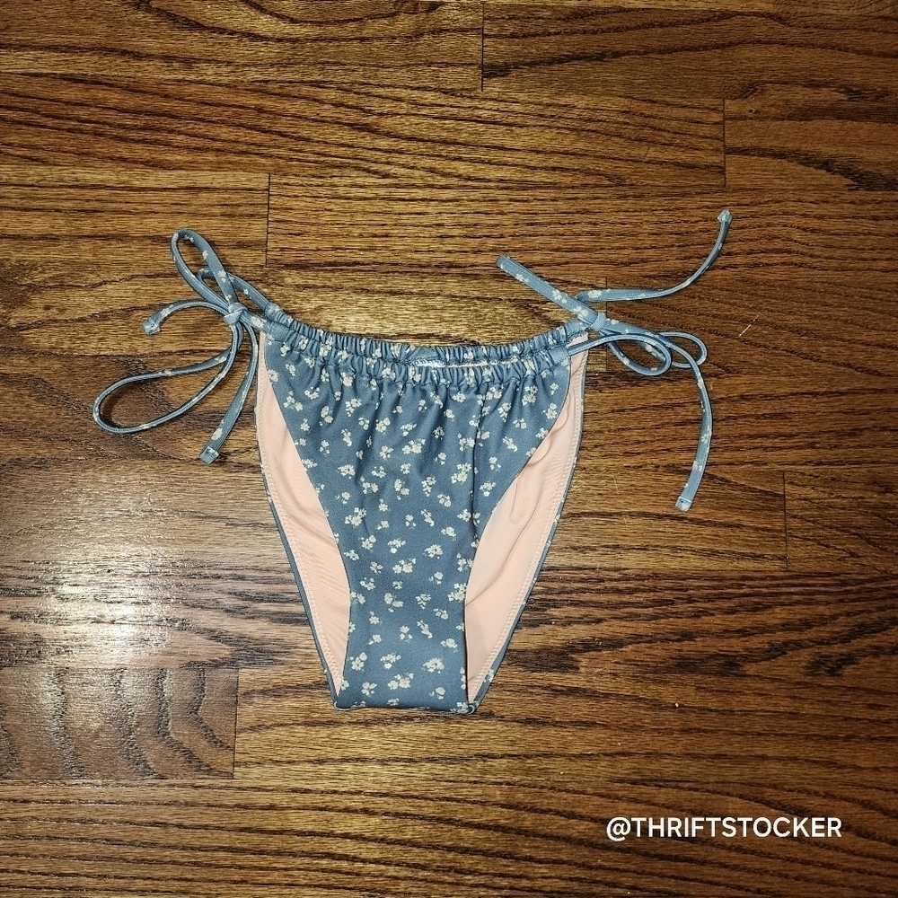 Madewell string bikini bottom in bitsy bouquet Size S - Picture 2 of 8